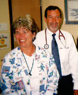 Barbara with Dr. Grant